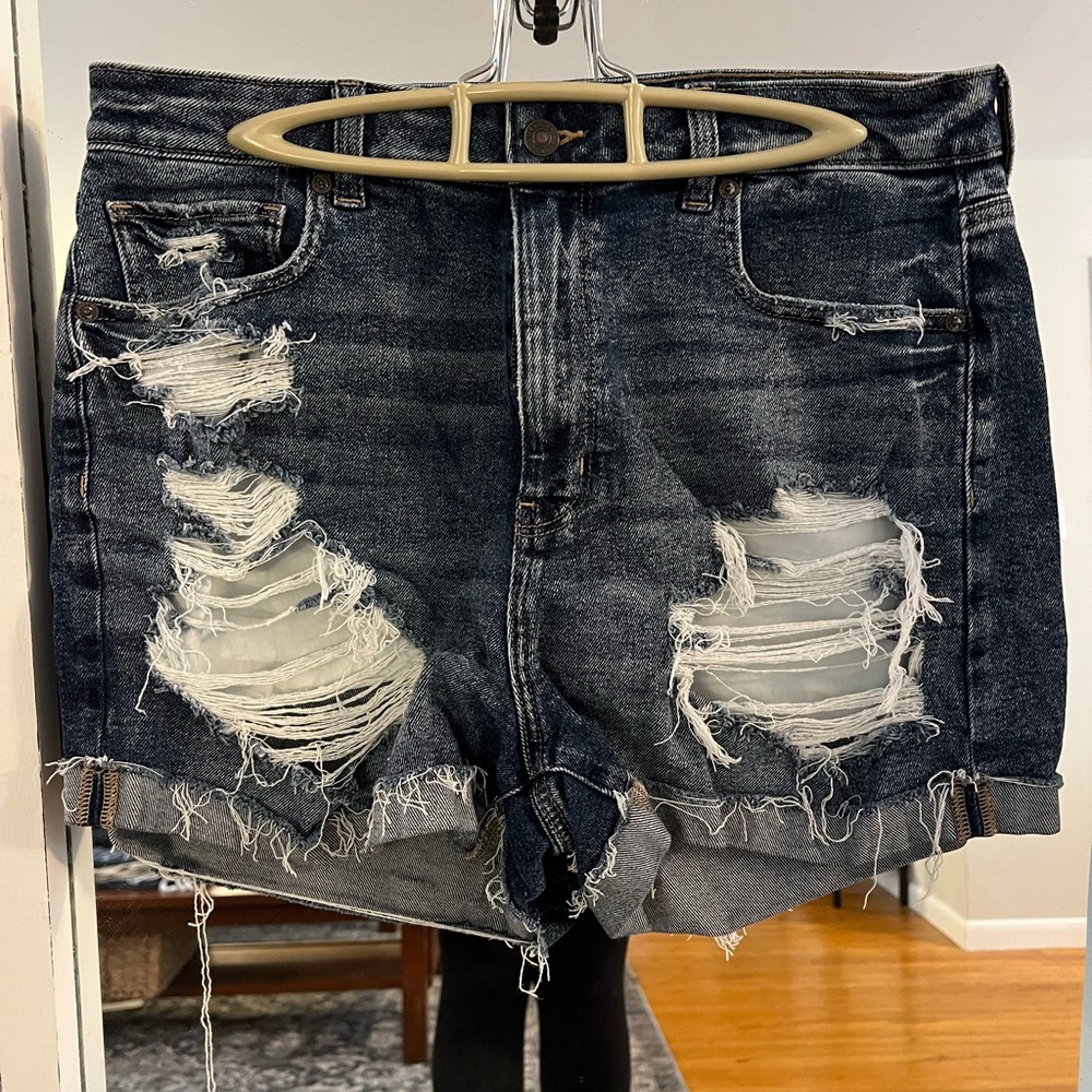 AE Stretch Denim Mom Short - Distressed